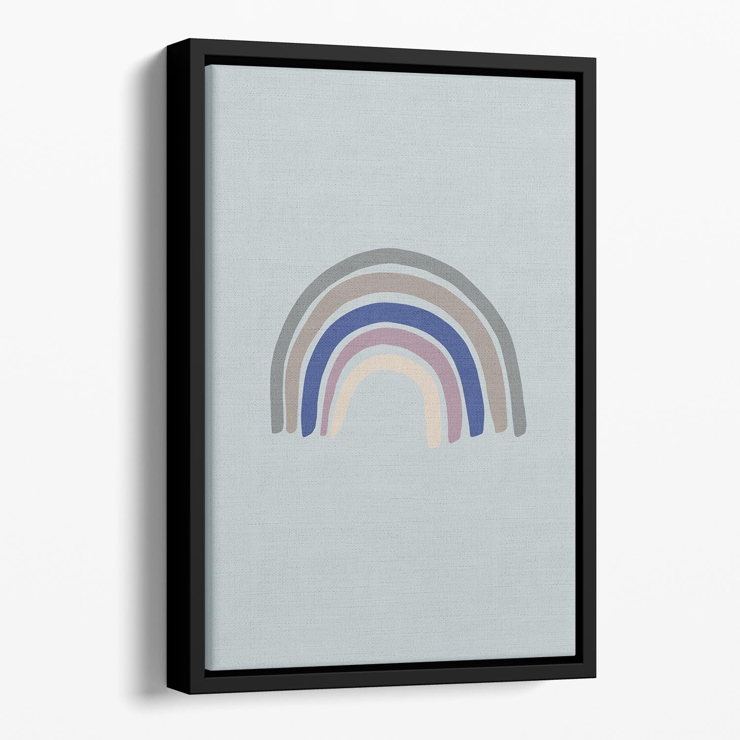 Rainbow Blue Floating Framed Canvas - 1x - 1