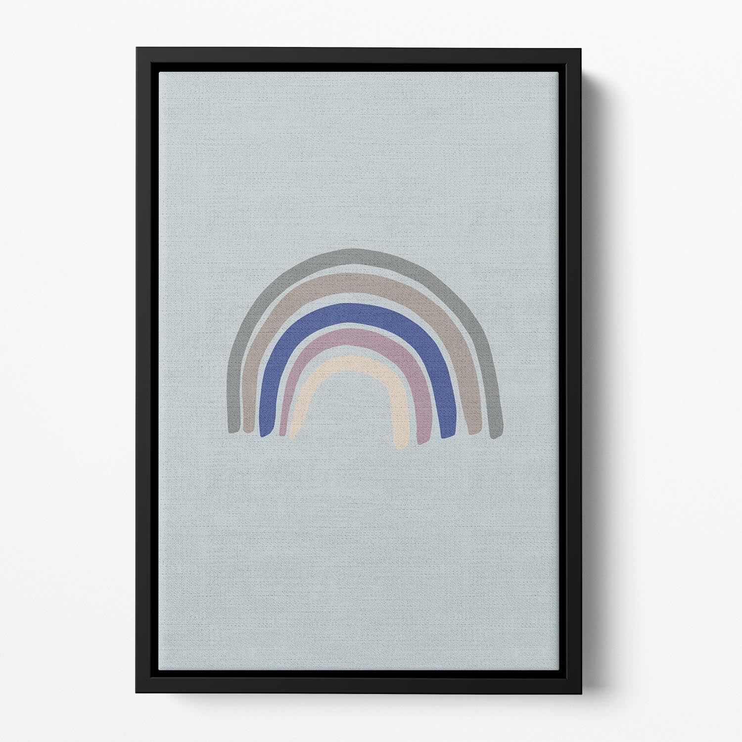 Rainbow Blue Floating Framed Canvas - 1x - 2
