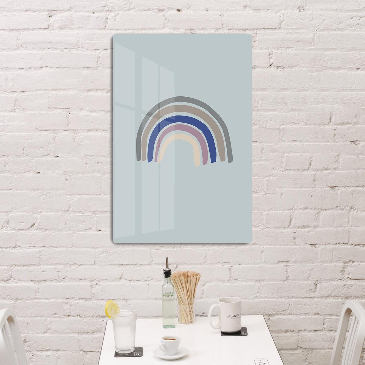 Rainbow Blue Acrylic Block - 1x - 3