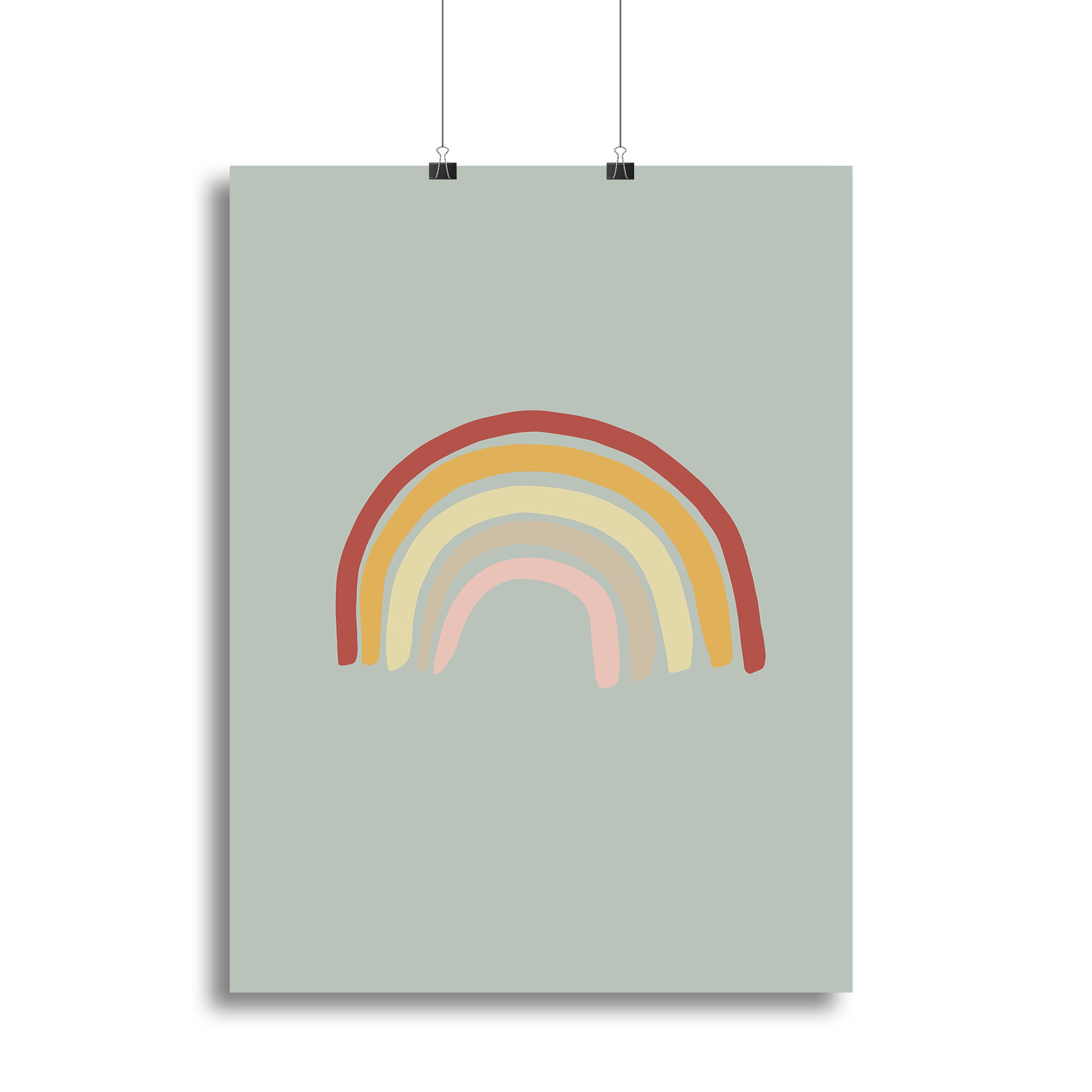 Rainbow Green Canvas Print or Poster - 1x - 2