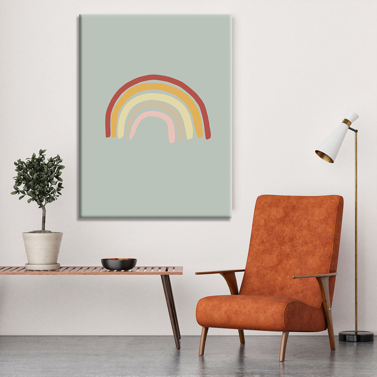 Rainbow Green Canvas Print or Poster - 1x - 6
