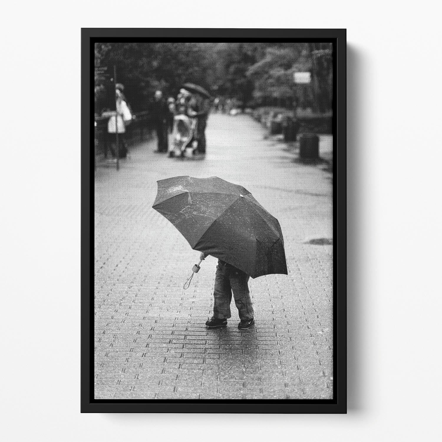 Rainy day Floating Framed Canvas - 1x - 2
