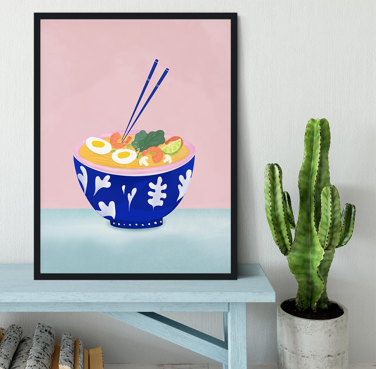 Ramen Bowl Framed Print - Canvas Art Rocks - 2