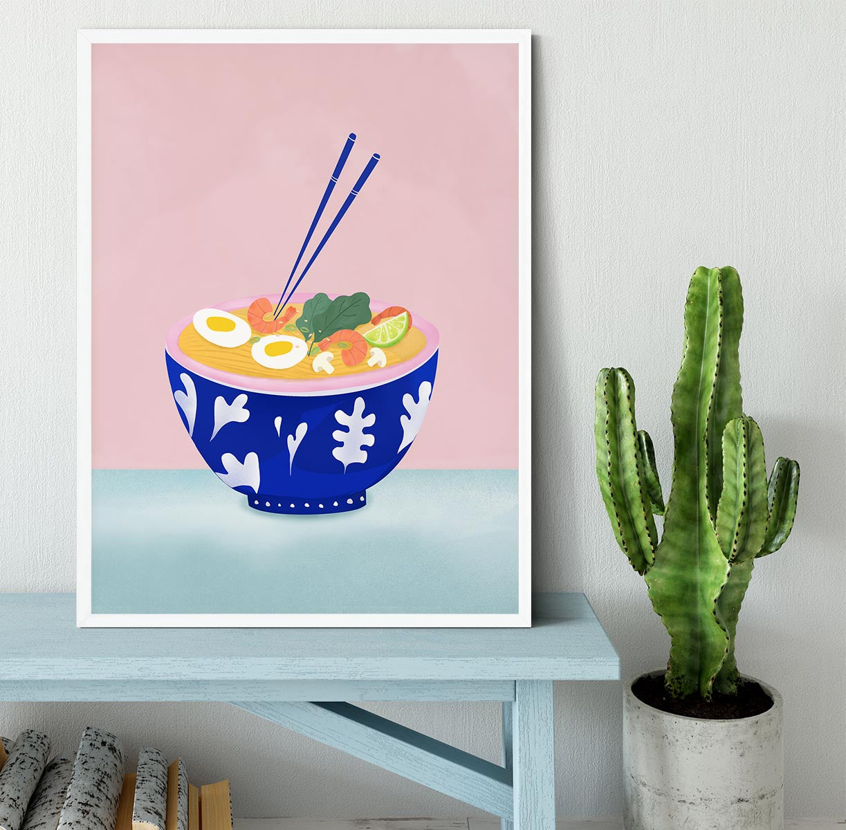 Ramen Bowl Framed Print - Canvas Art Rocks -6