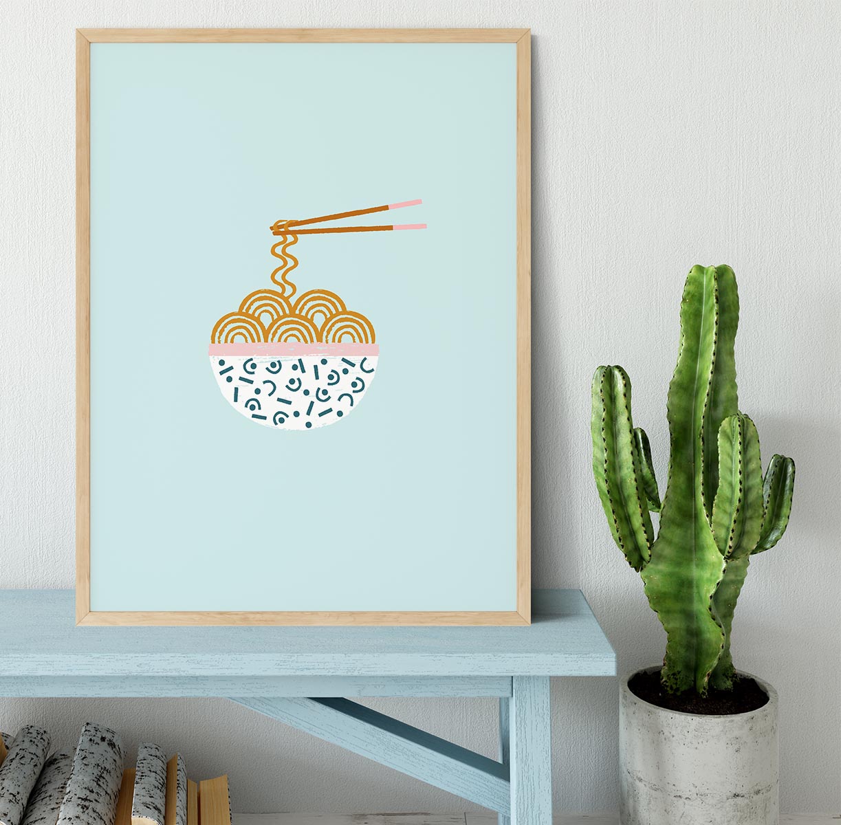 Ramen Vector Art Framed Print - Canvas Art Rocks - 4