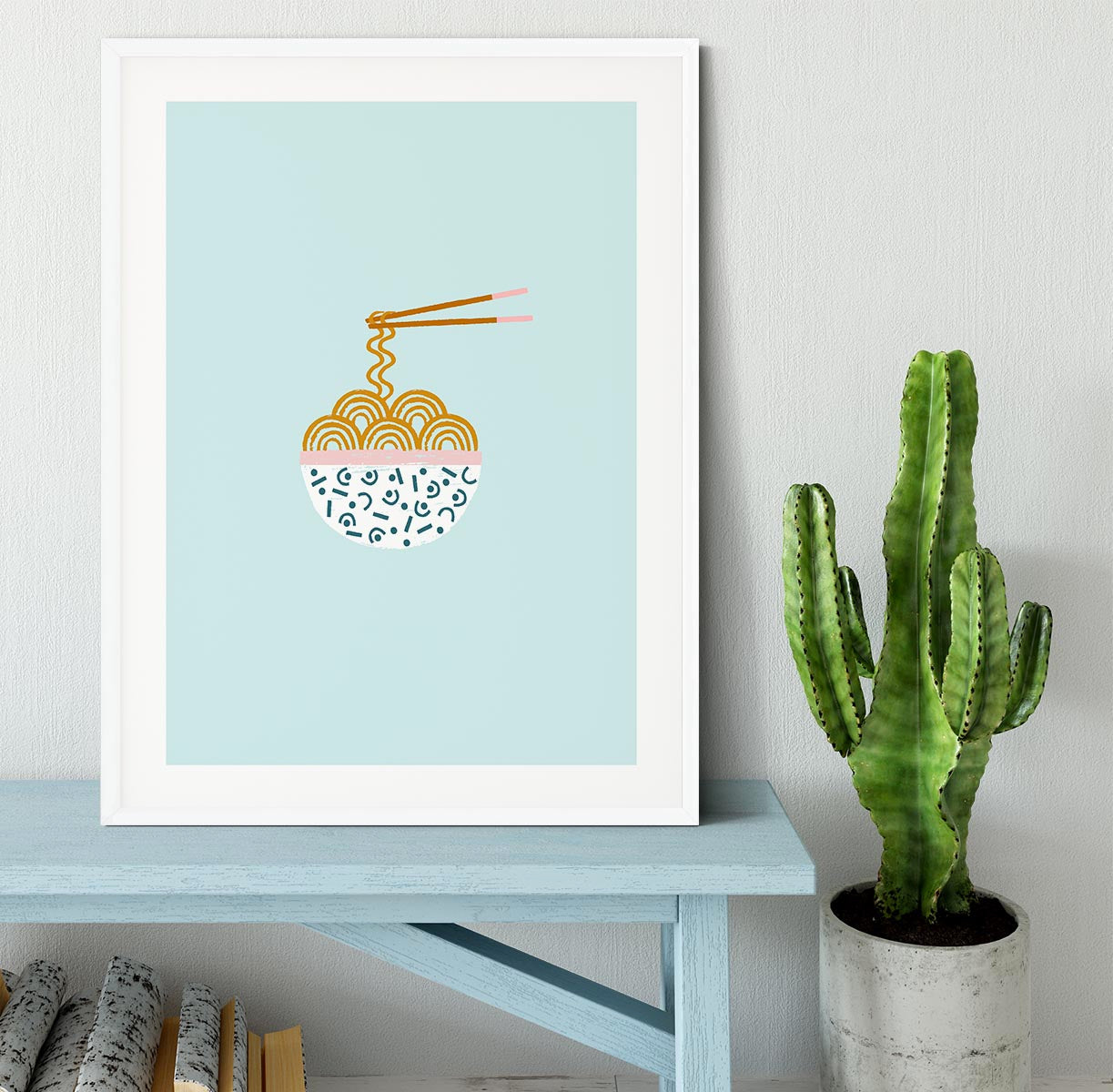 Ramen Vector Art Framed Print - Canvas Art Rocks - 5