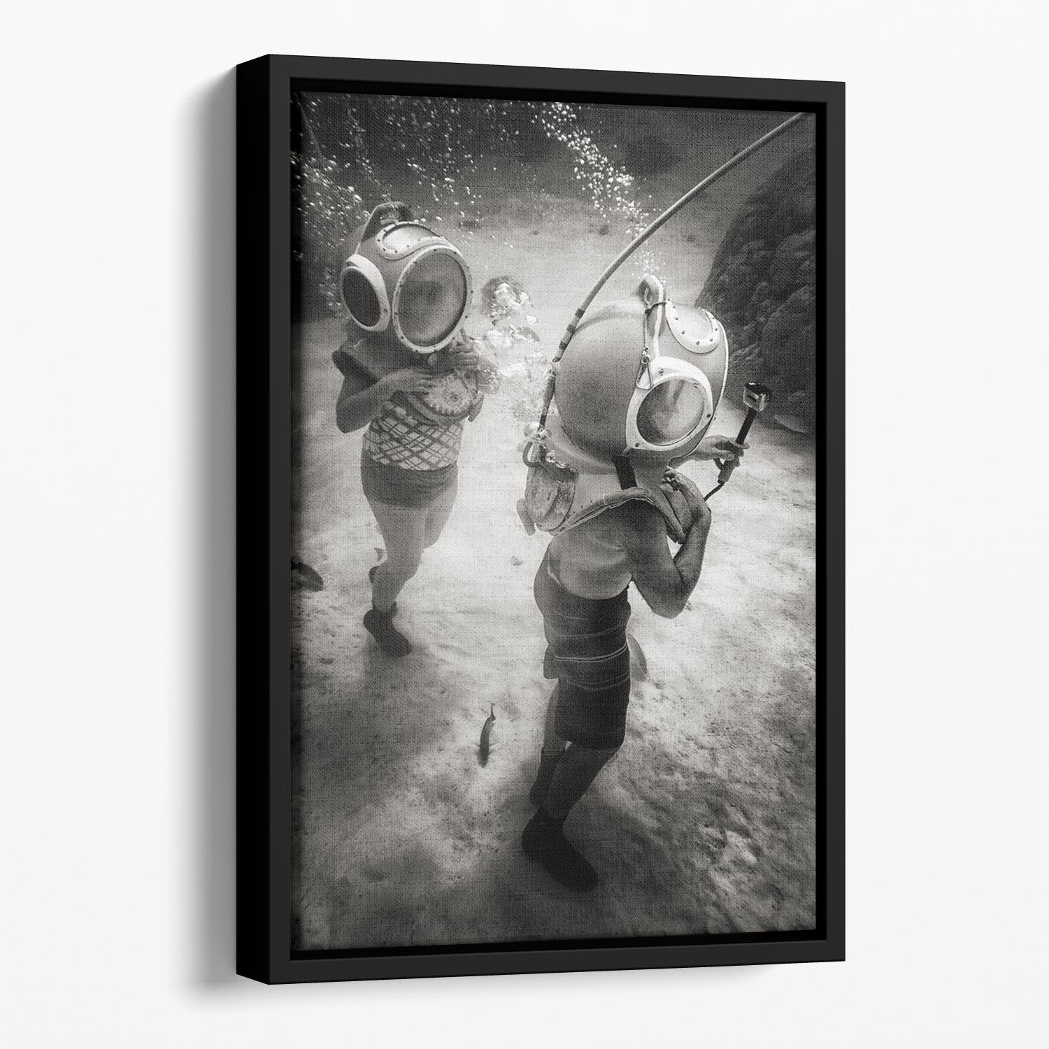 Ride clear water Floating Framed Canvas - 1x - 1