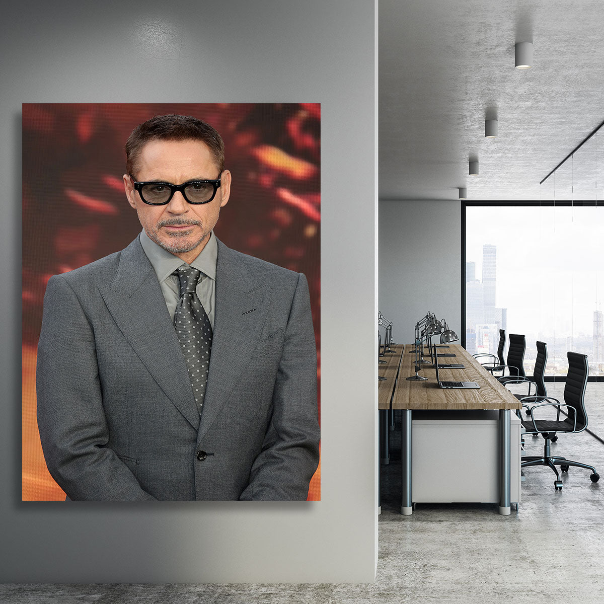 Robert Downey Jnr at the Oppenheimer Premiere Canvas Print or Poster - Canvas Art Rocks - 3