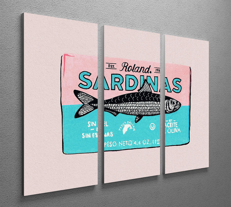 Roland Sardinas 3 Split Panel Canvas Print - Canvas Art Rocks - 2