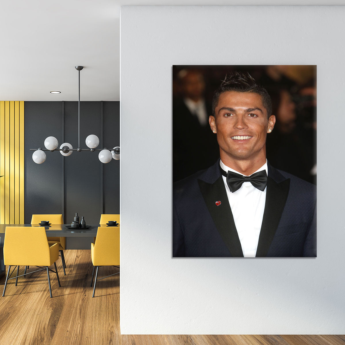 Ronaldo Wearing Poppy Canvas Print or Poster - Canvas Art Rocks - 4