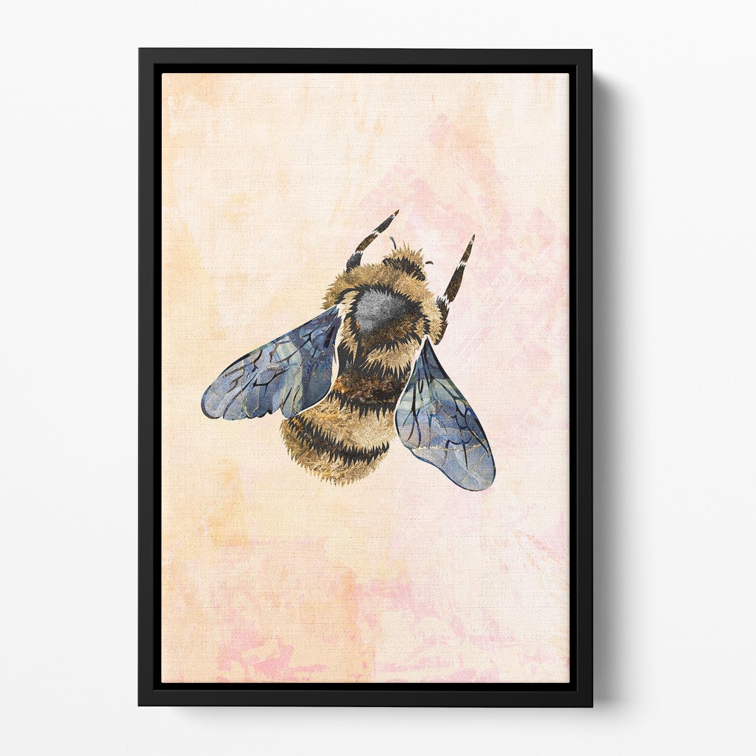 Rustic bee Floating Framed Canvas - 1x - 2