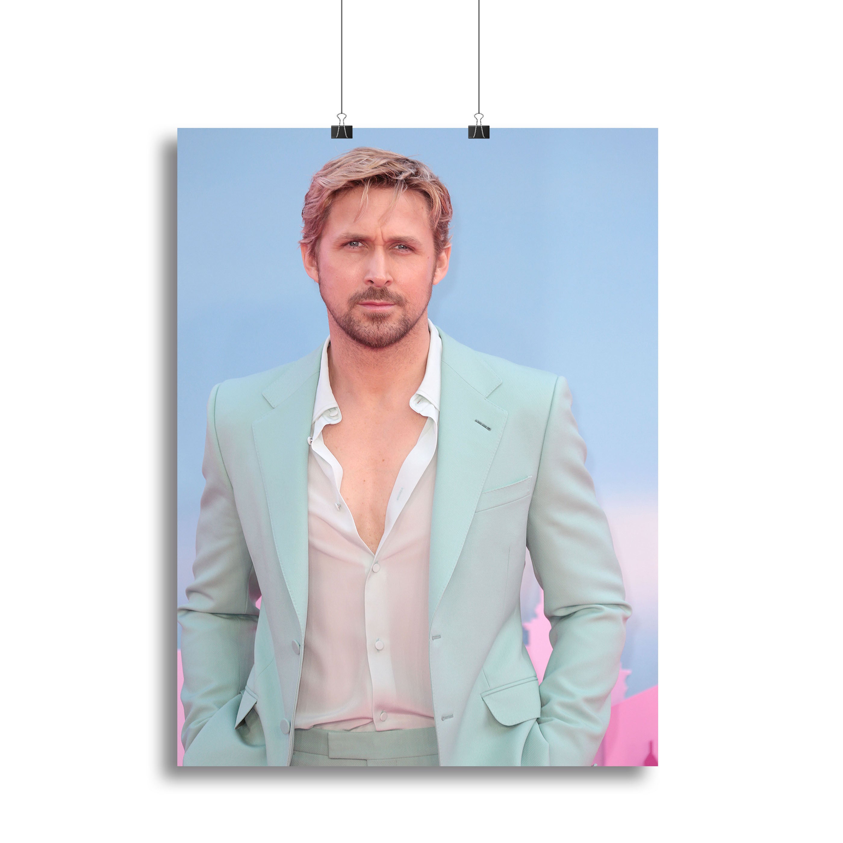 Ryan Gosling at the Barbie premiere Canvas Print or Poster - Canvas Art Rocks - 2