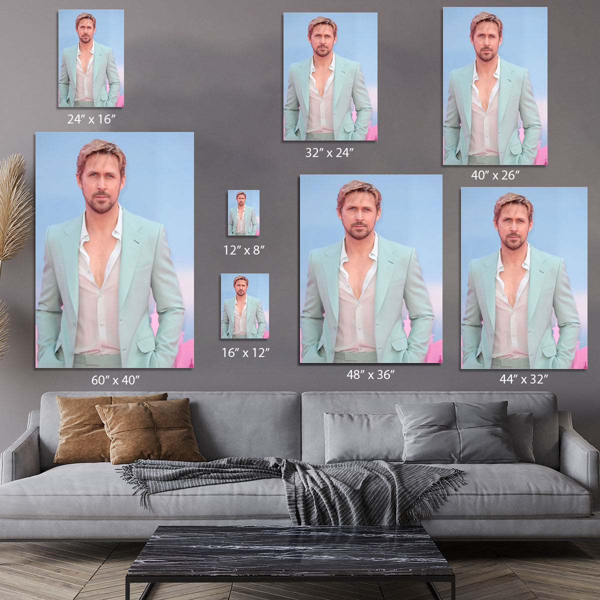 Ryan Gosling at the Barbie premiere Canvas Print or Poster - Canvas Art Rocks - 7