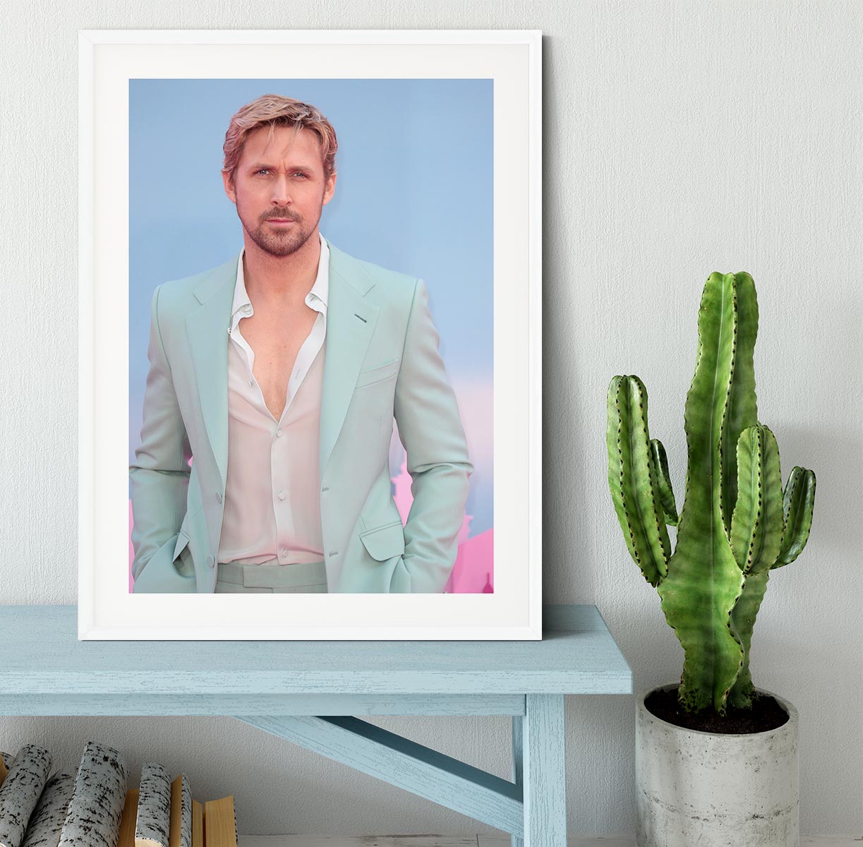 Ryan Gosling at the Barbie premiere Framed Print - Canvas Art Rocks - 5