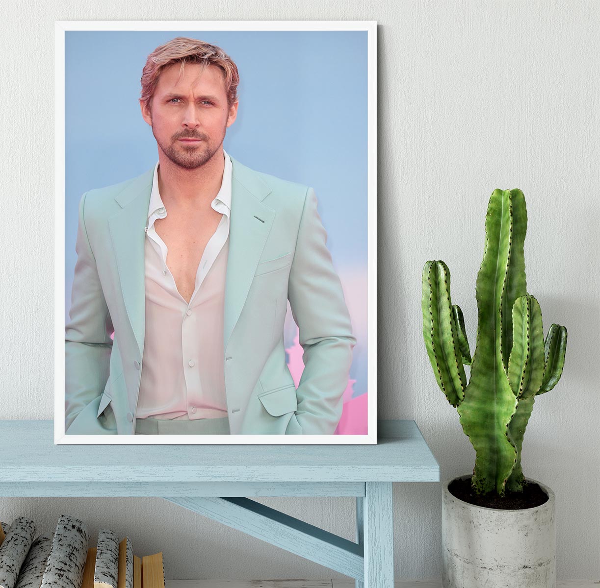 Ryan Gosling at the Barbie premiere Framed Print - Canvas Art Rocks -6