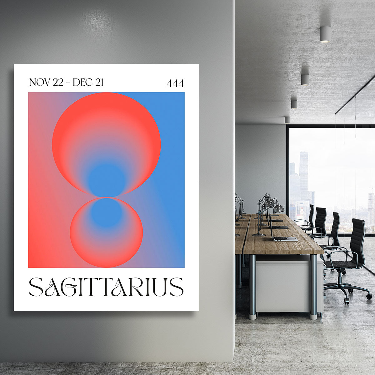 Sagittarius Celestial Light Print Canvas Print or Poster - Canvas Art Rocks - 3