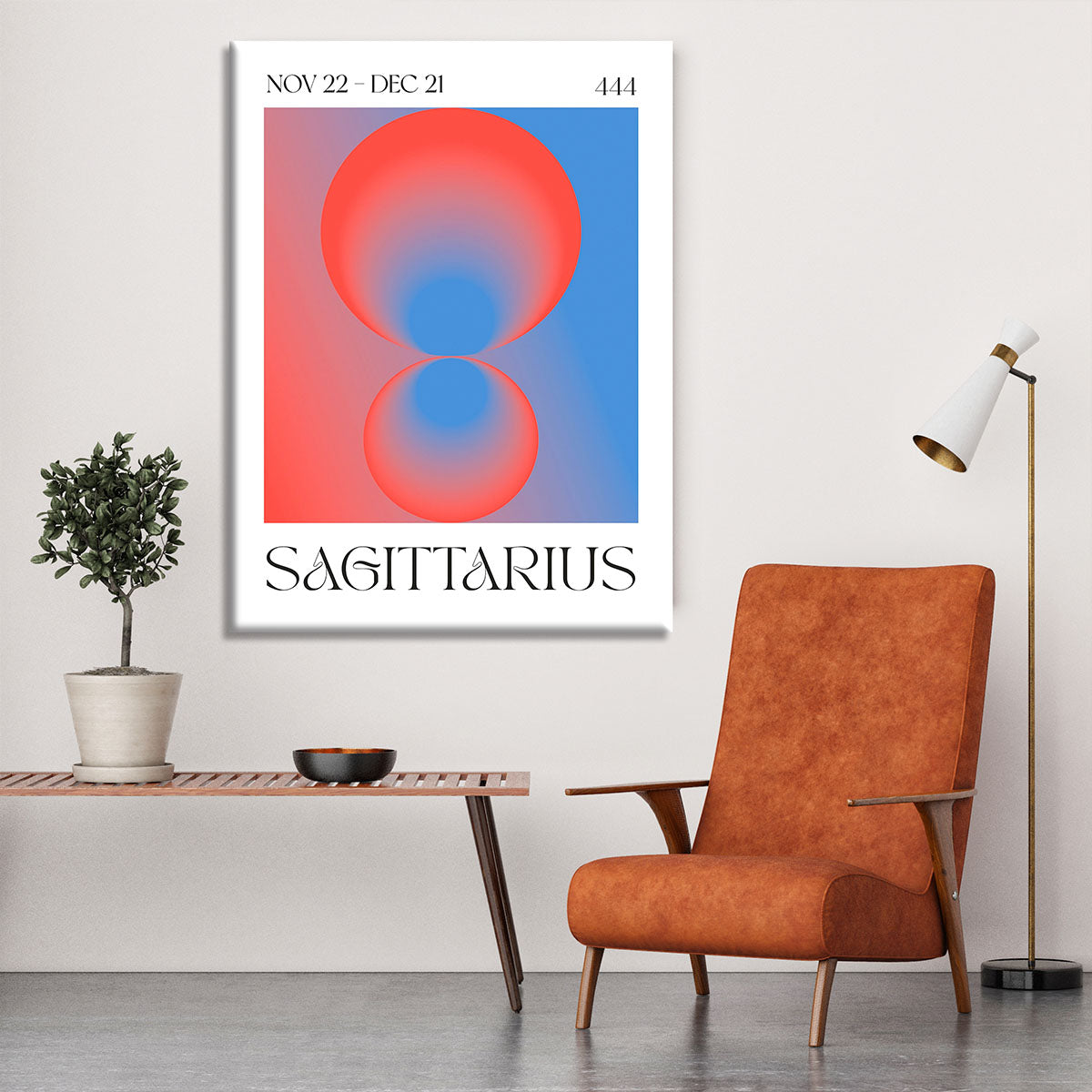 Sagittarius Celestial Light Print Canvas Print or Poster - Canvas Art Rocks - 6