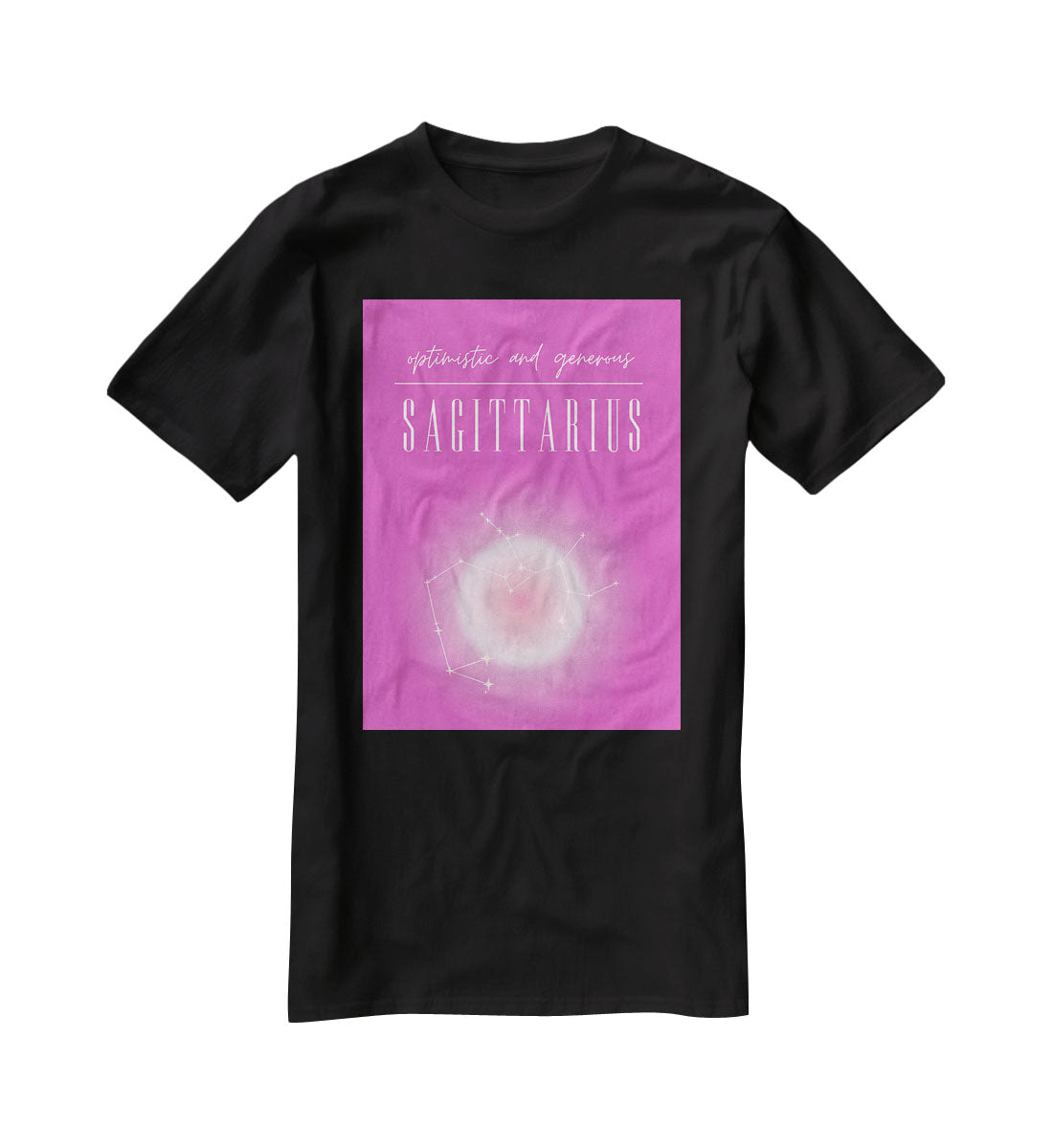 Sagittarius Celestial Print T-Shirt - Canvas Art Rocks - 1