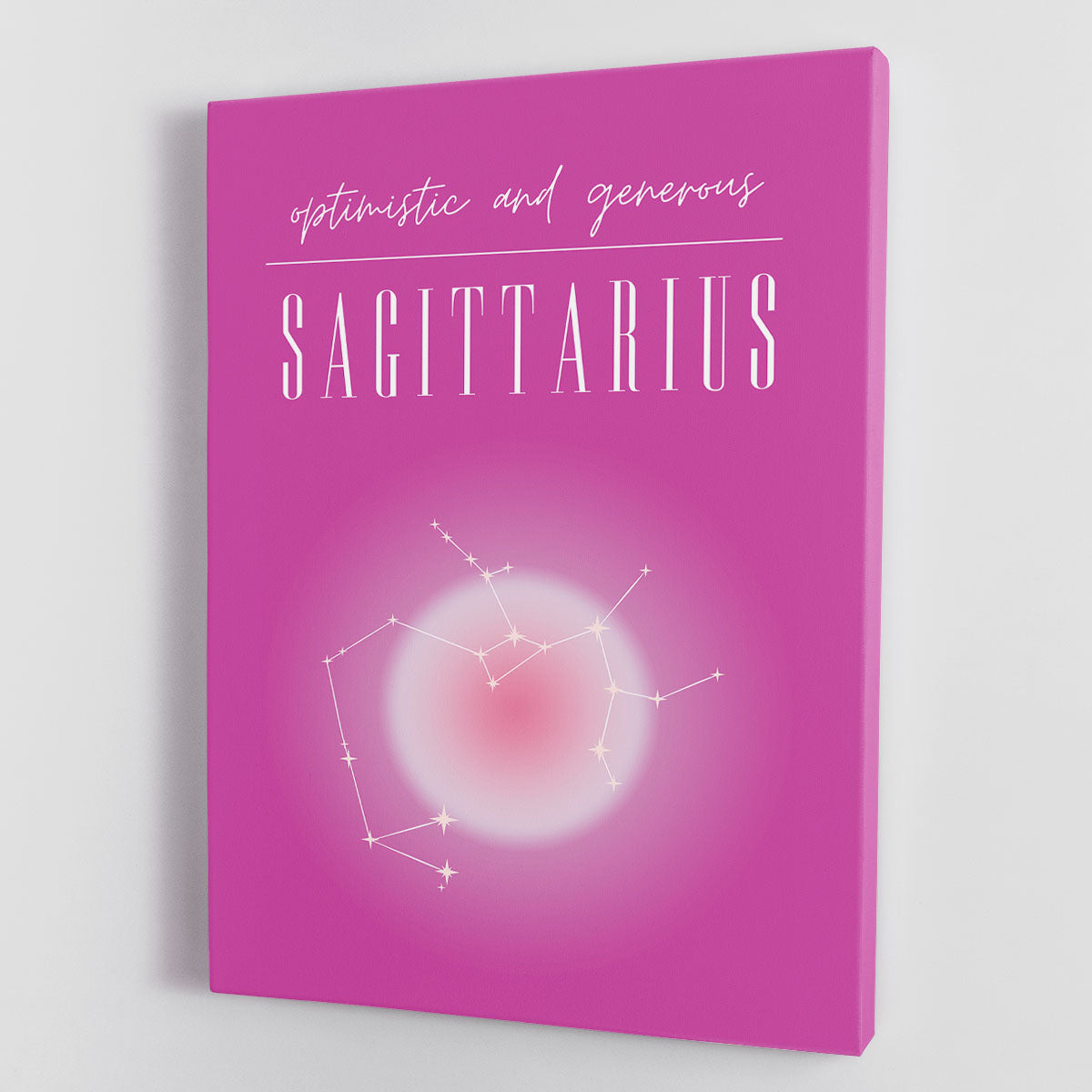 Sagittarius Celestial Print Canvas Print or Poster - Canvas Art Rocks - 1