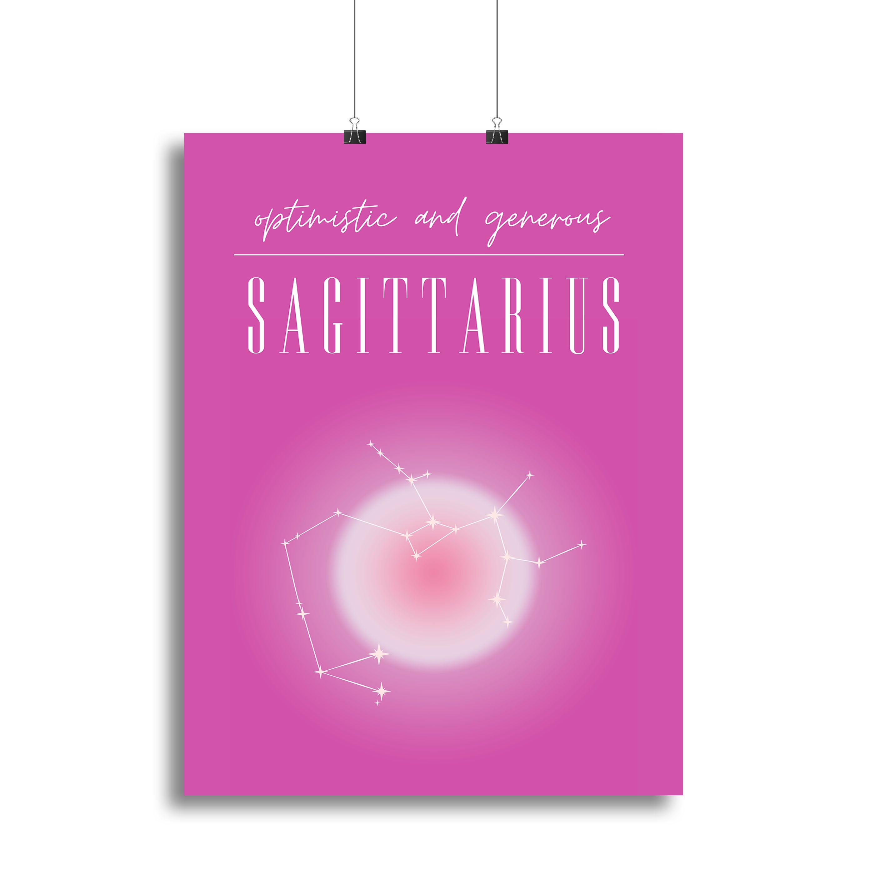 Sagittarius Celestial Print Canvas Print or Poster - Canvas Art Rocks - 2