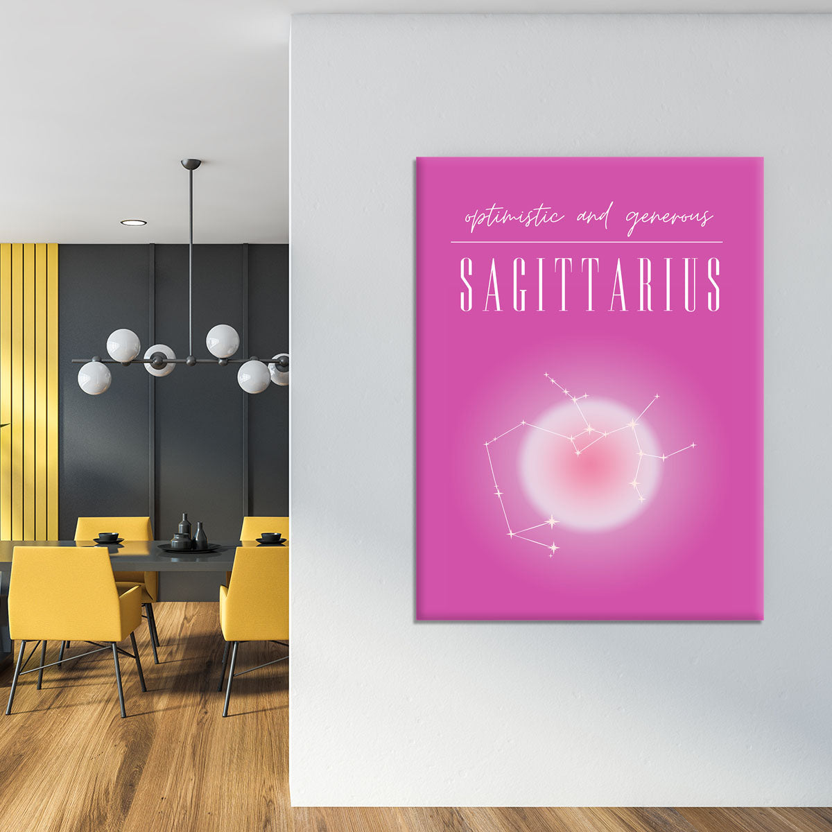 Sagittarius Celestial Print Canvas Print or Poster - Canvas Art Rocks - 4