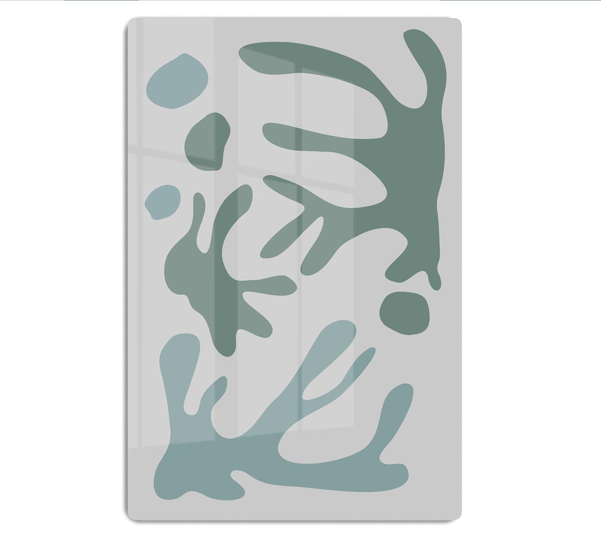 Seaweed Teal No 1 Acrylic Block - 1x - 1