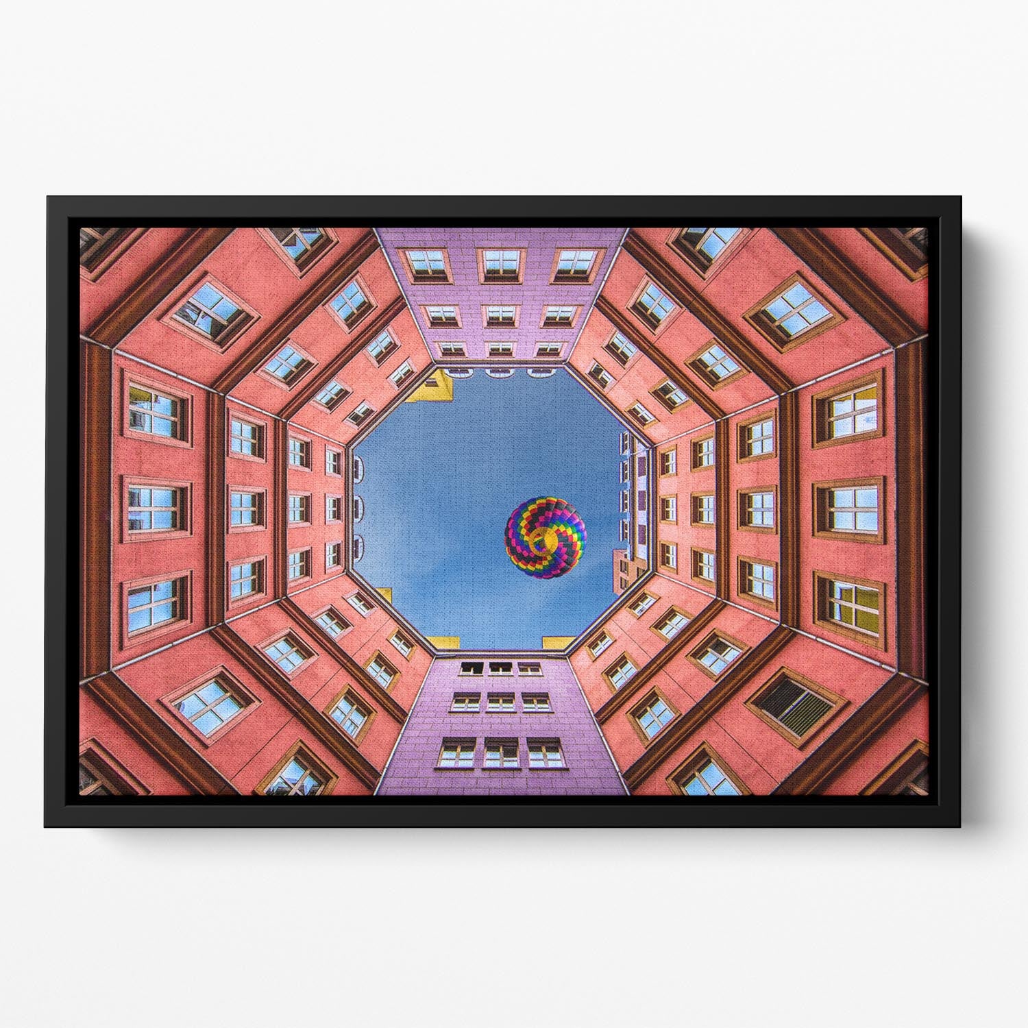 Shapes and Swirls Floating Framed Canvas - 1x - 2