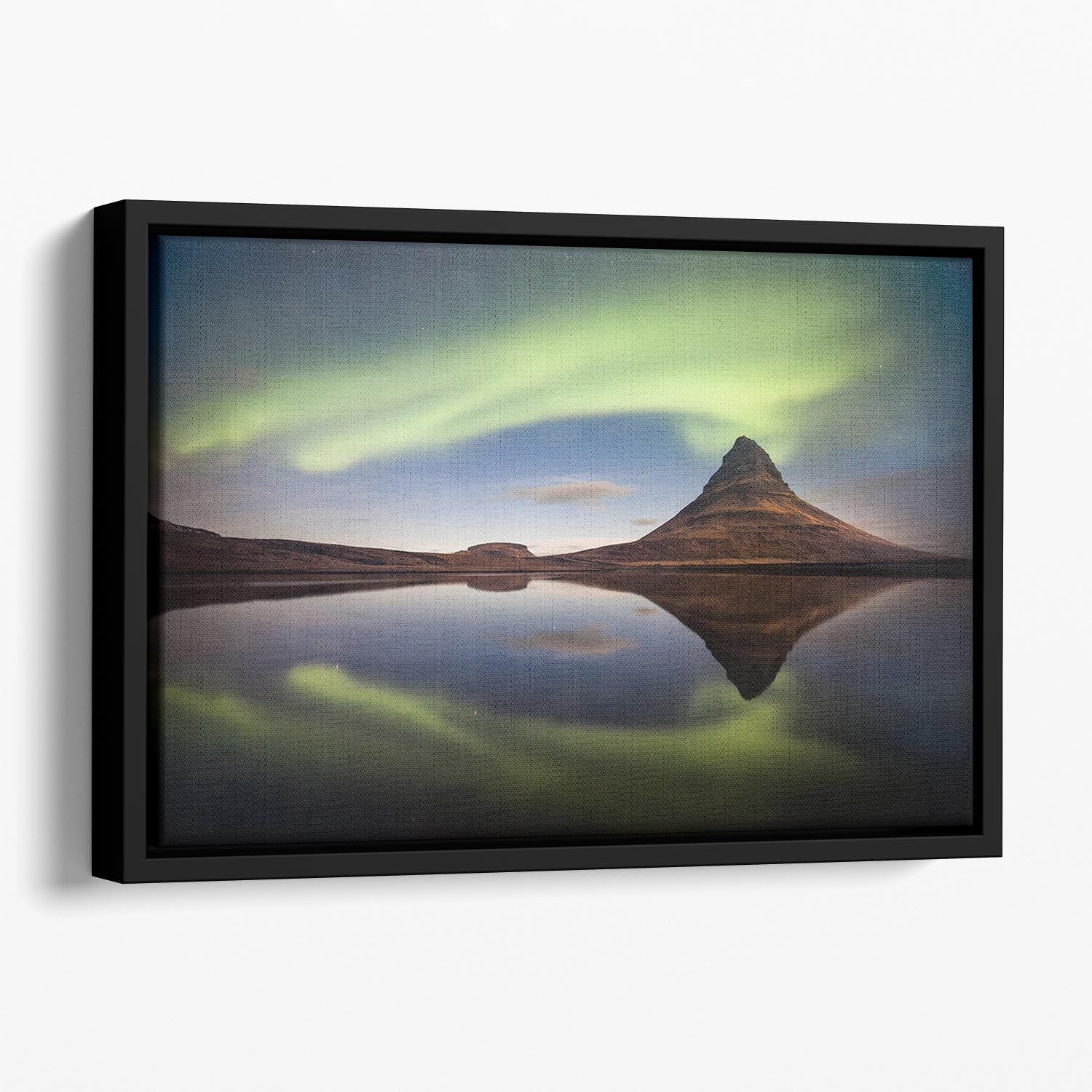 Silent eruption Floating Framed Canvas - Canvas Art Rocks - 1