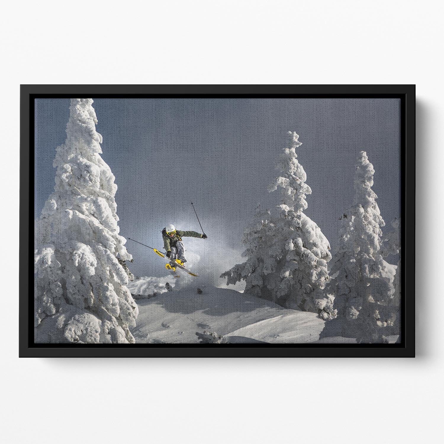 Ski is life Floating Framed Canvas - 1x - 2
