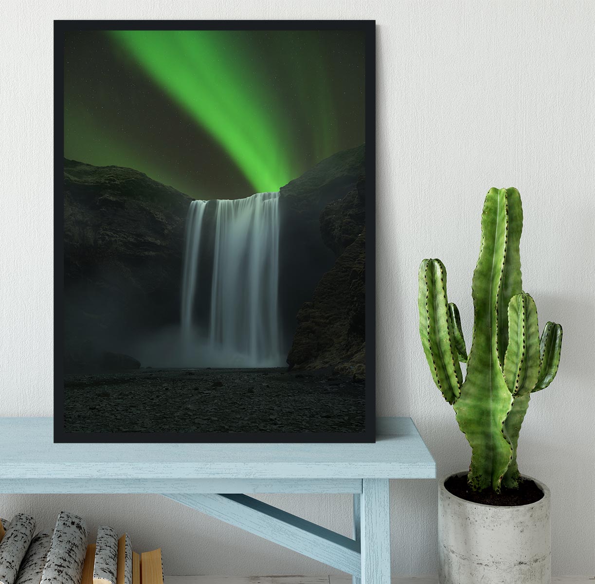 Skogafoss Framed Print - Canvas Art Rocks - 2