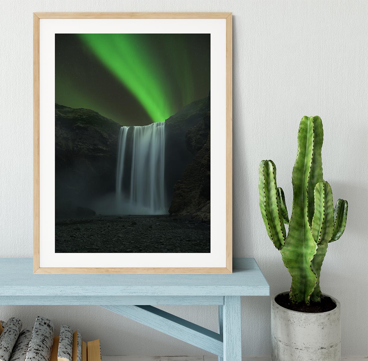 Skogafoss Framed Print - Canvas Art Rocks - 3