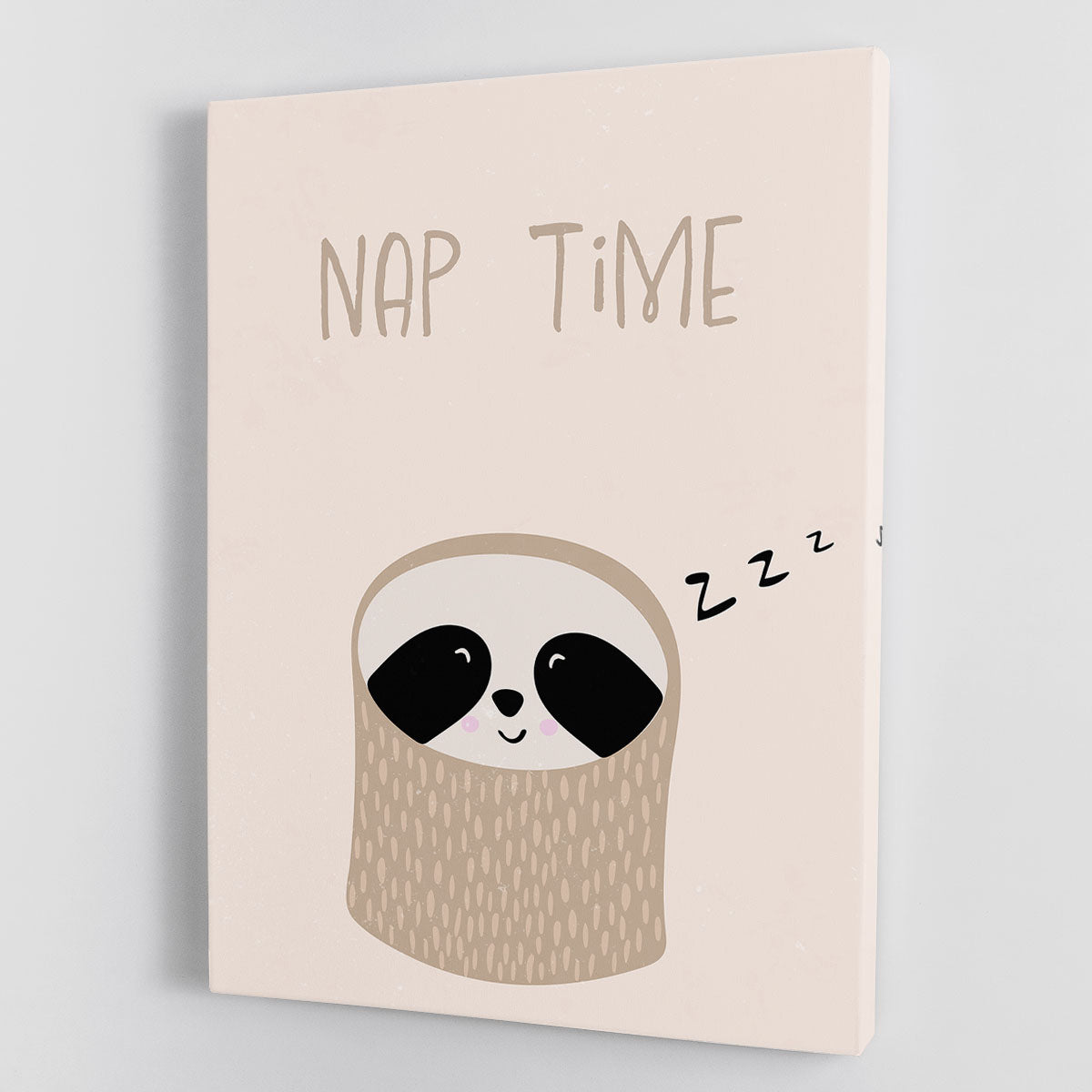 Sloth nursery print Canvas Print or Poster - 1x - 1