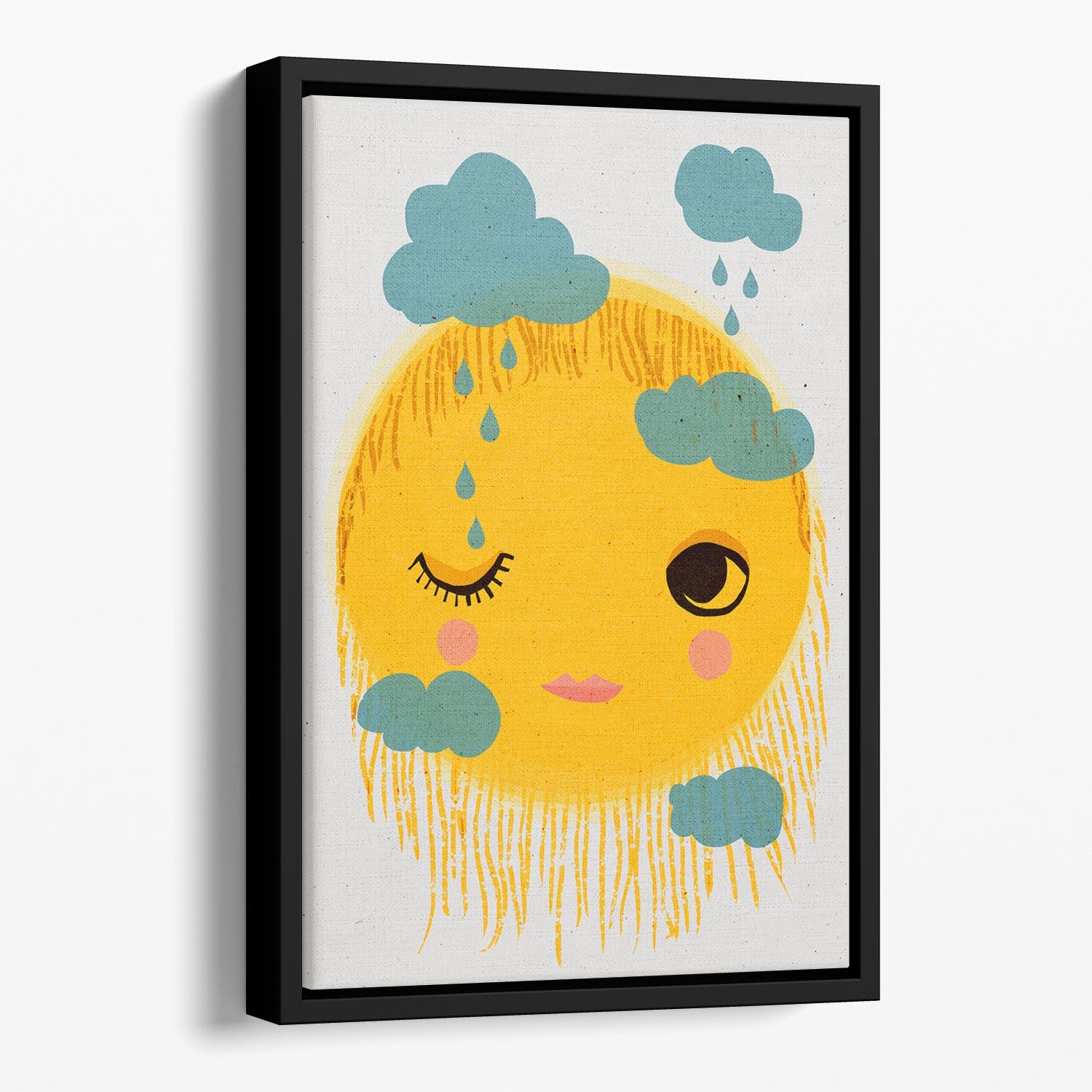 Sun And Rain Floating Framed Canvas - 1x - 1