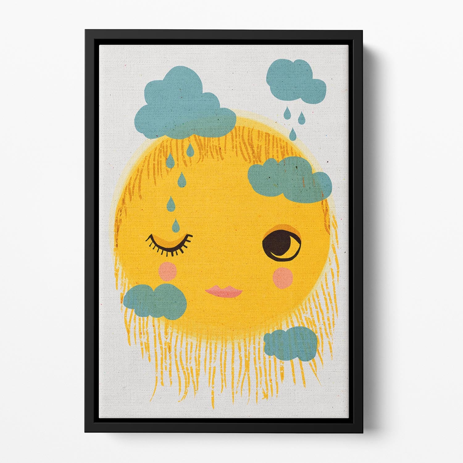Sun And Rain Floating Framed Canvas - 1x - 2