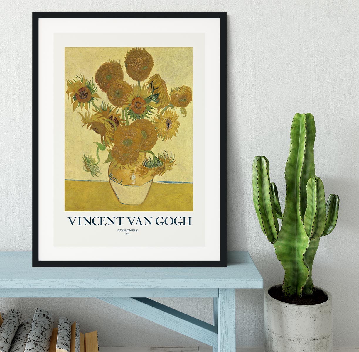 Sunflowers Titled Framed Print - Canvas Art Rocks - 1
