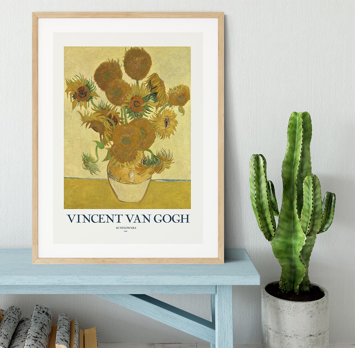 Sunflowers Titled Framed Print - Canvas Art Rocks - 3