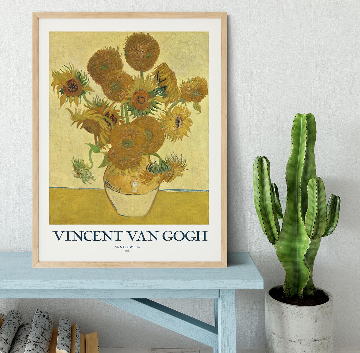 Sunflowers Titled Framed Print - Canvas Art Rocks - 4