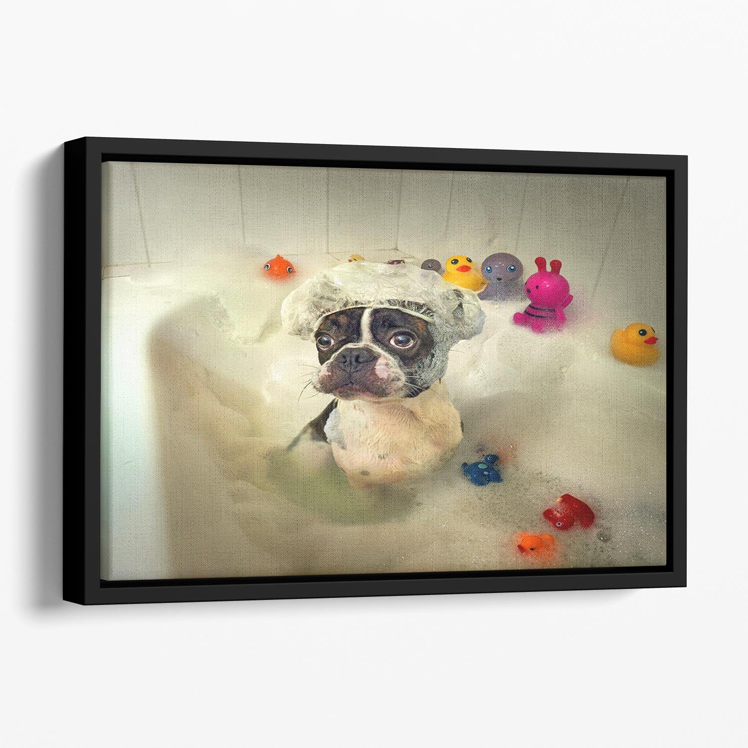 The Bath Floating Framed Canvas - 1x - 1