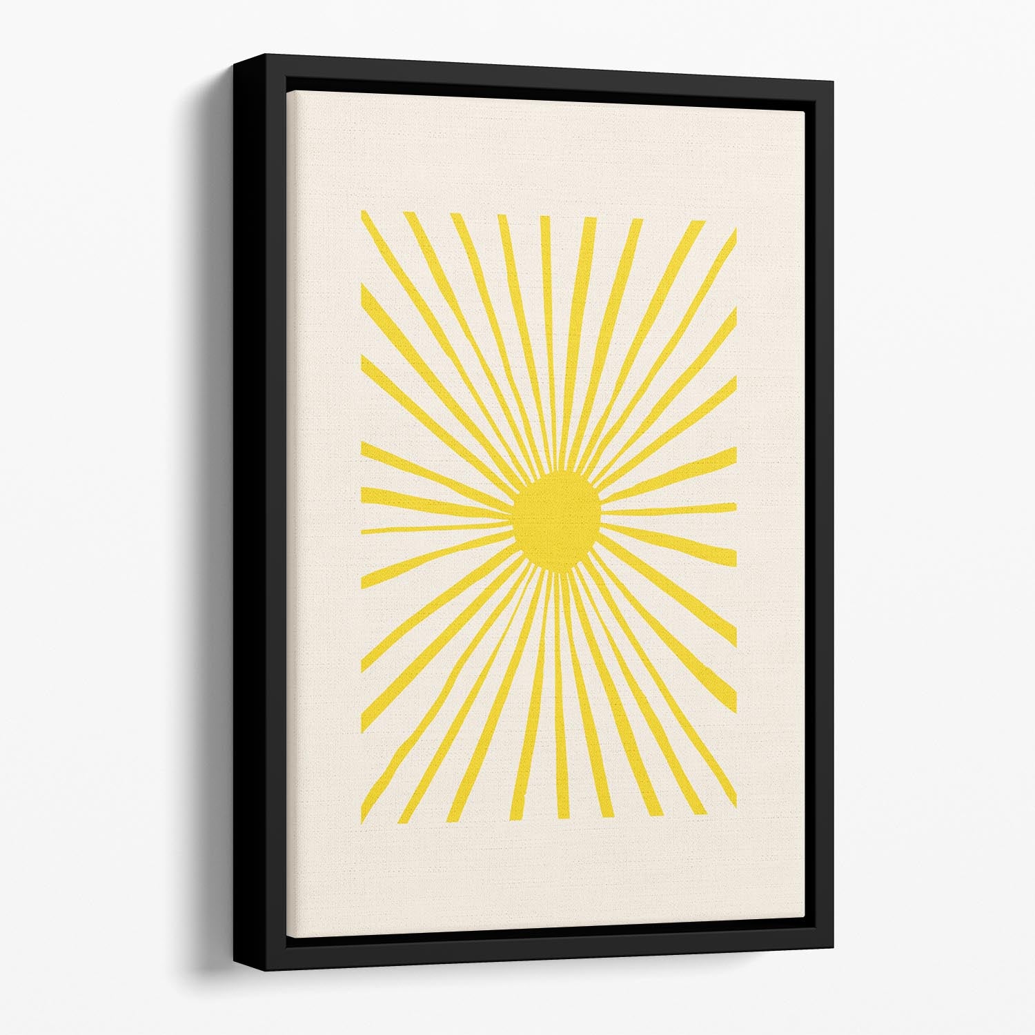 The Sun Split Art Floating Framed Canvas - 1x - 1