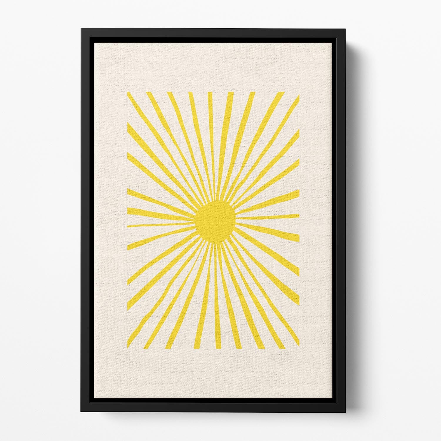 The Sun Split Art Floating Framed Canvas - 1x - 2