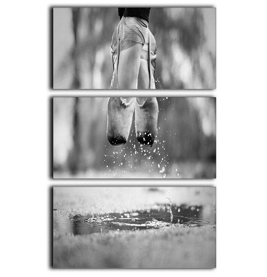 The day we went jumping in puddles 3 Split Panel Canvas Print - 1x - 1