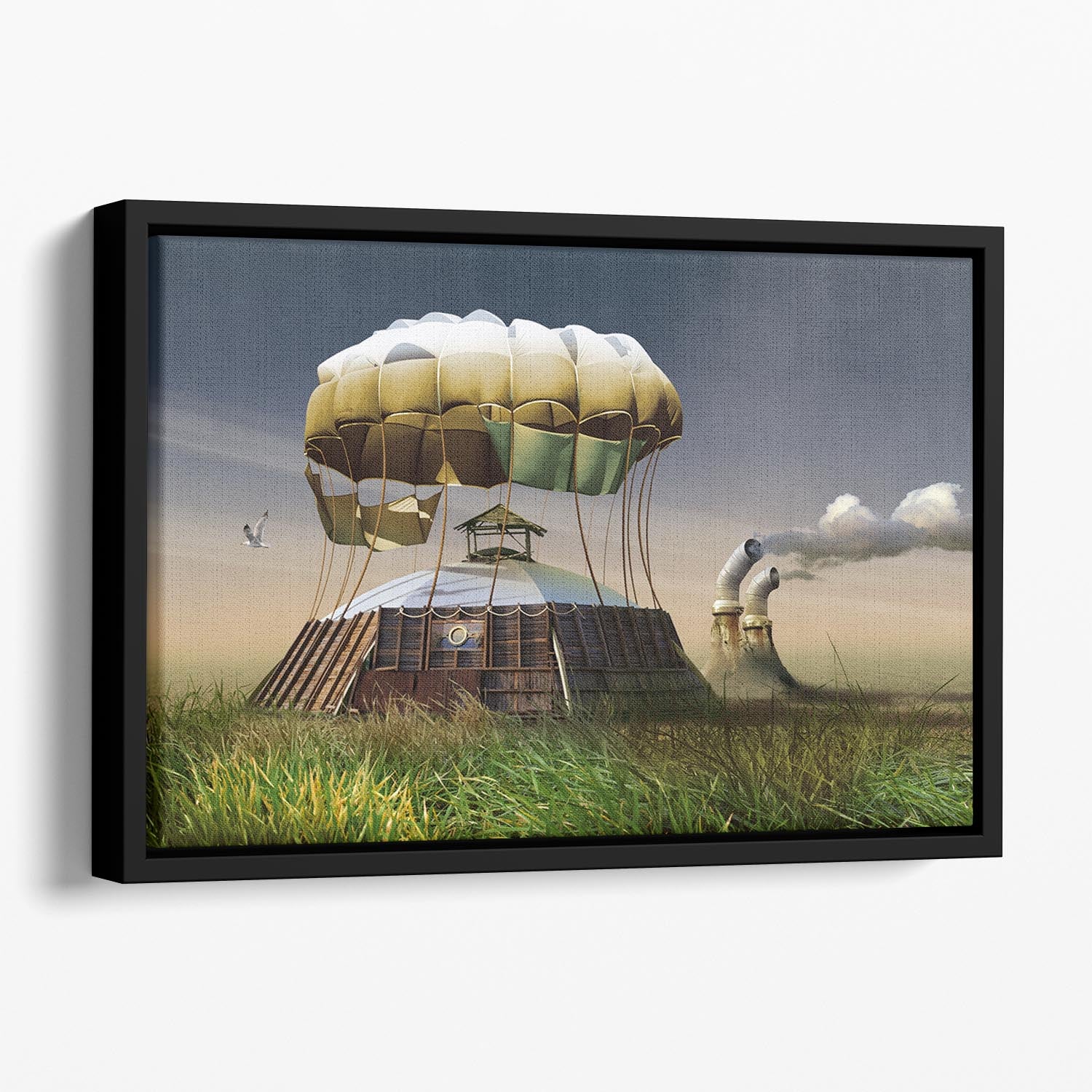 The home Floating Framed Canvas - 1x - 1