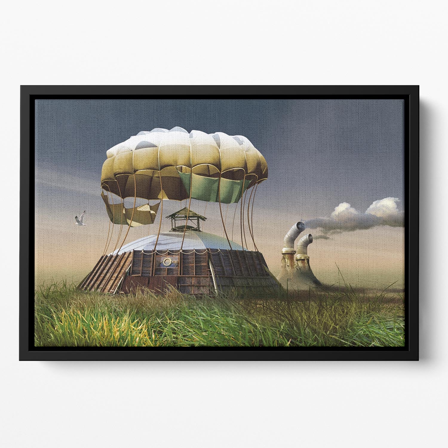 The home Floating Framed Canvas - 1x - 2