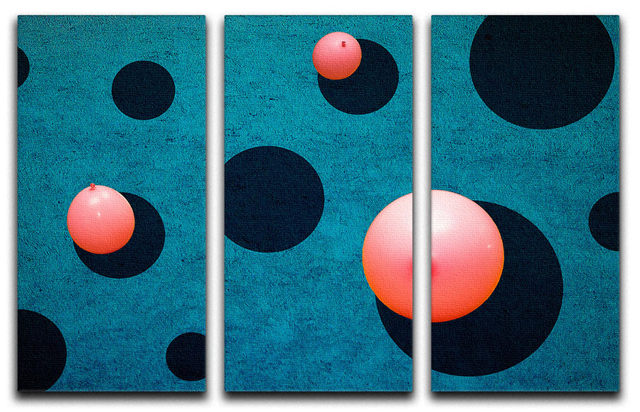 Three balloons 3 Split Panel Canvas Print - 1x - 1