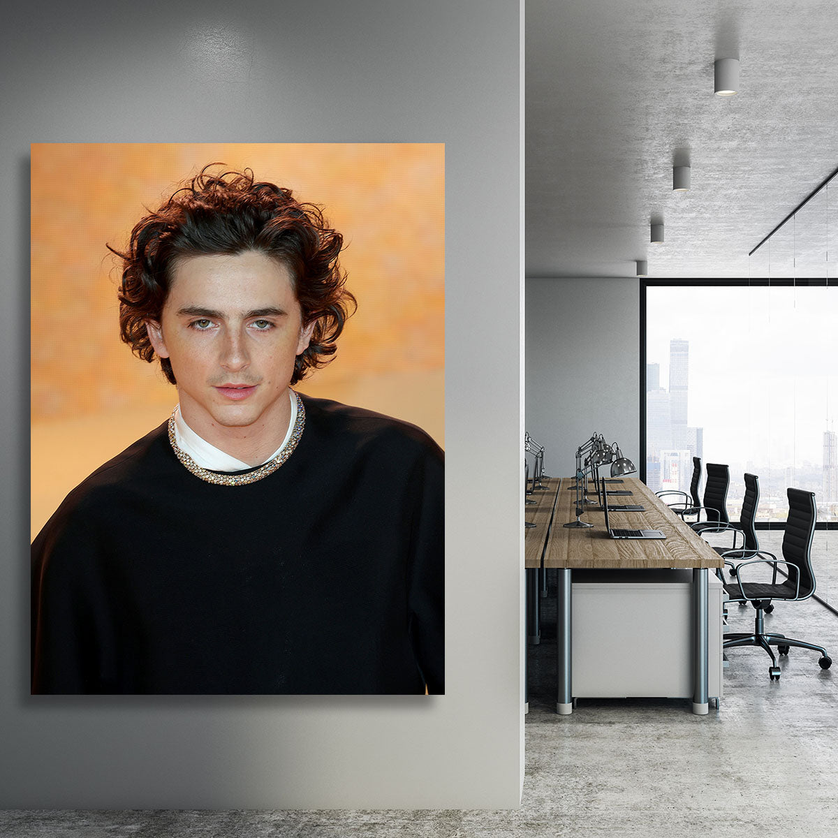 Timothee Chalamet at the premiere of Dune part two Canvas Print or Poster - Canvas Art Rocks - 3