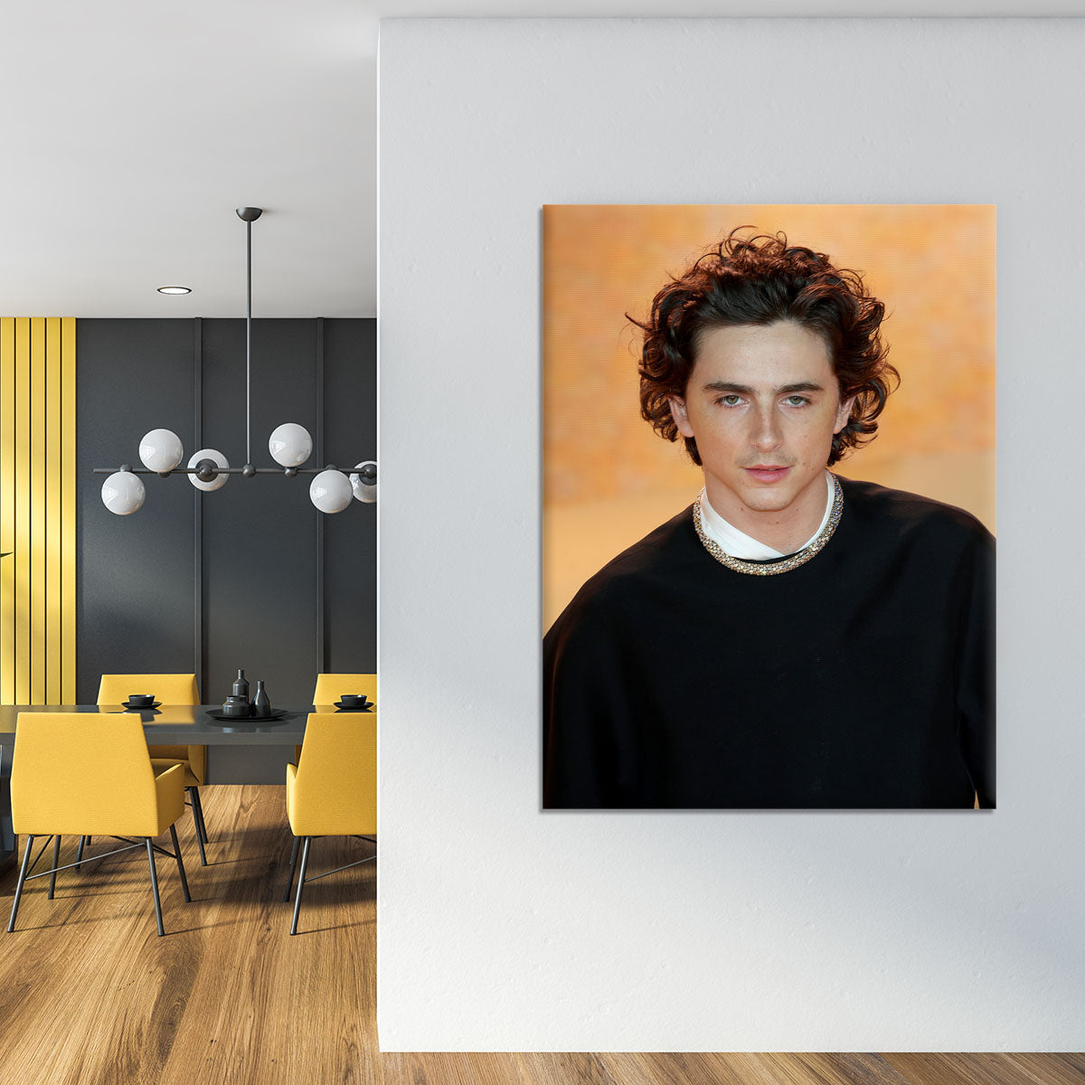 Timothee Chalamet at the premiere of Dune part two Canvas Print or Poster - Canvas Art Rocks - 4