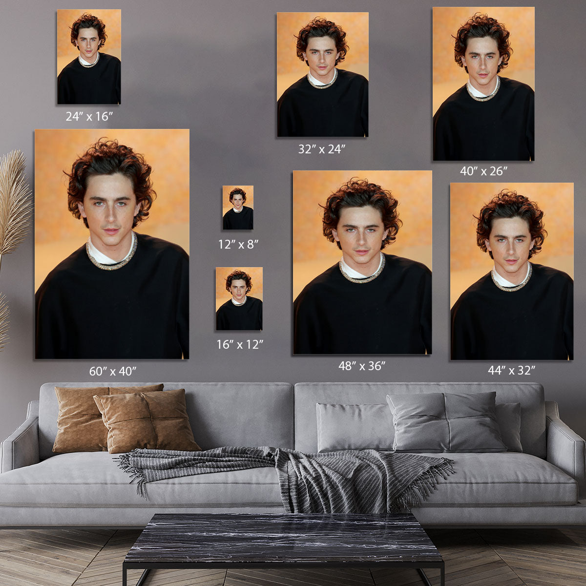 Timothee Chalamet at the premiere of Dune part two Canvas Print or Poster - Canvas Art Rocks - 7