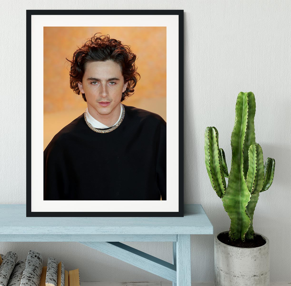 Timothee Chalamet at the premiere of Dune part two Framed Print - Canvas Art Rocks - 1