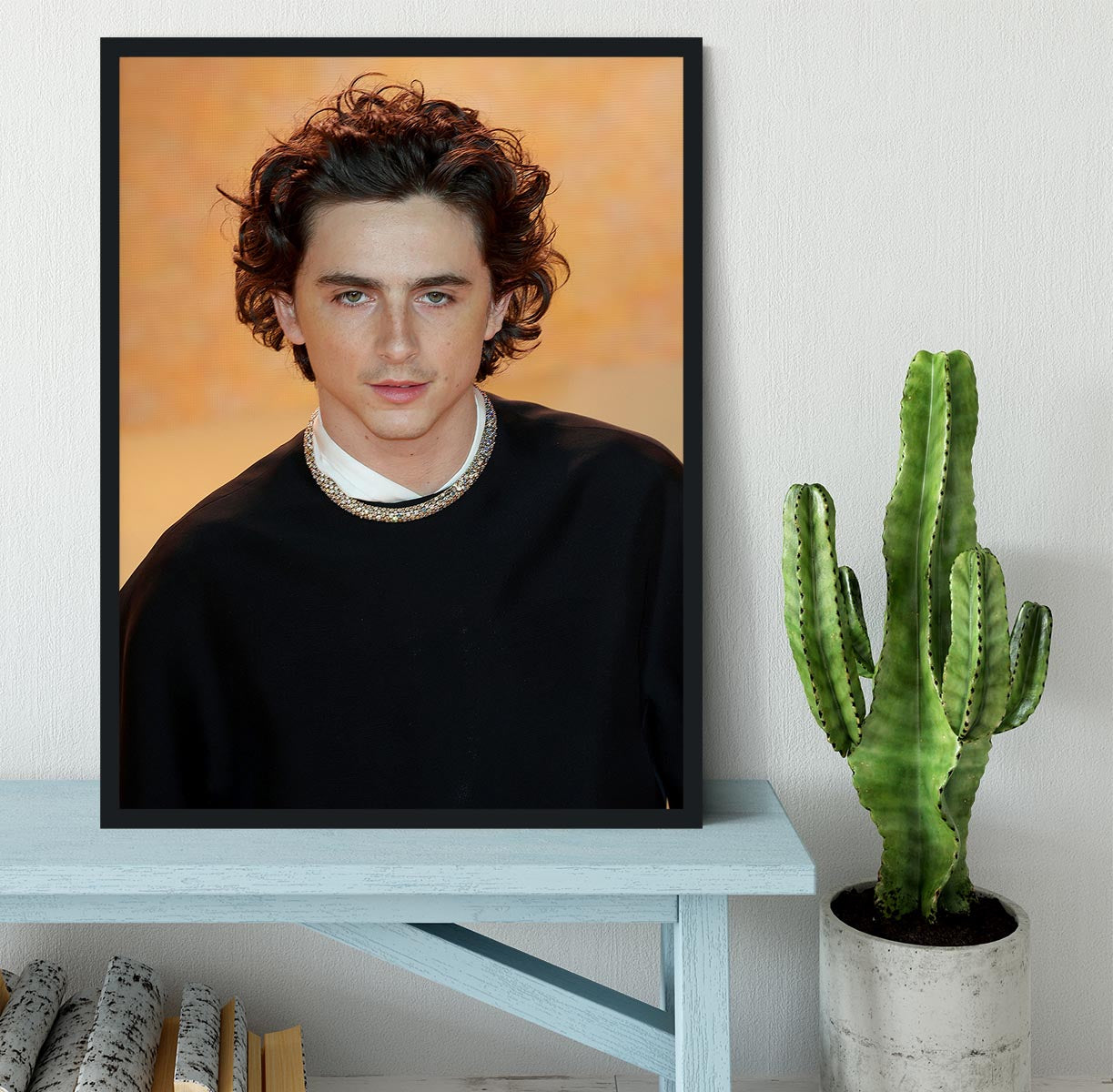 Timothee Chalamet at the premiere of Dune part two Framed Print - Canvas Art Rocks - 2