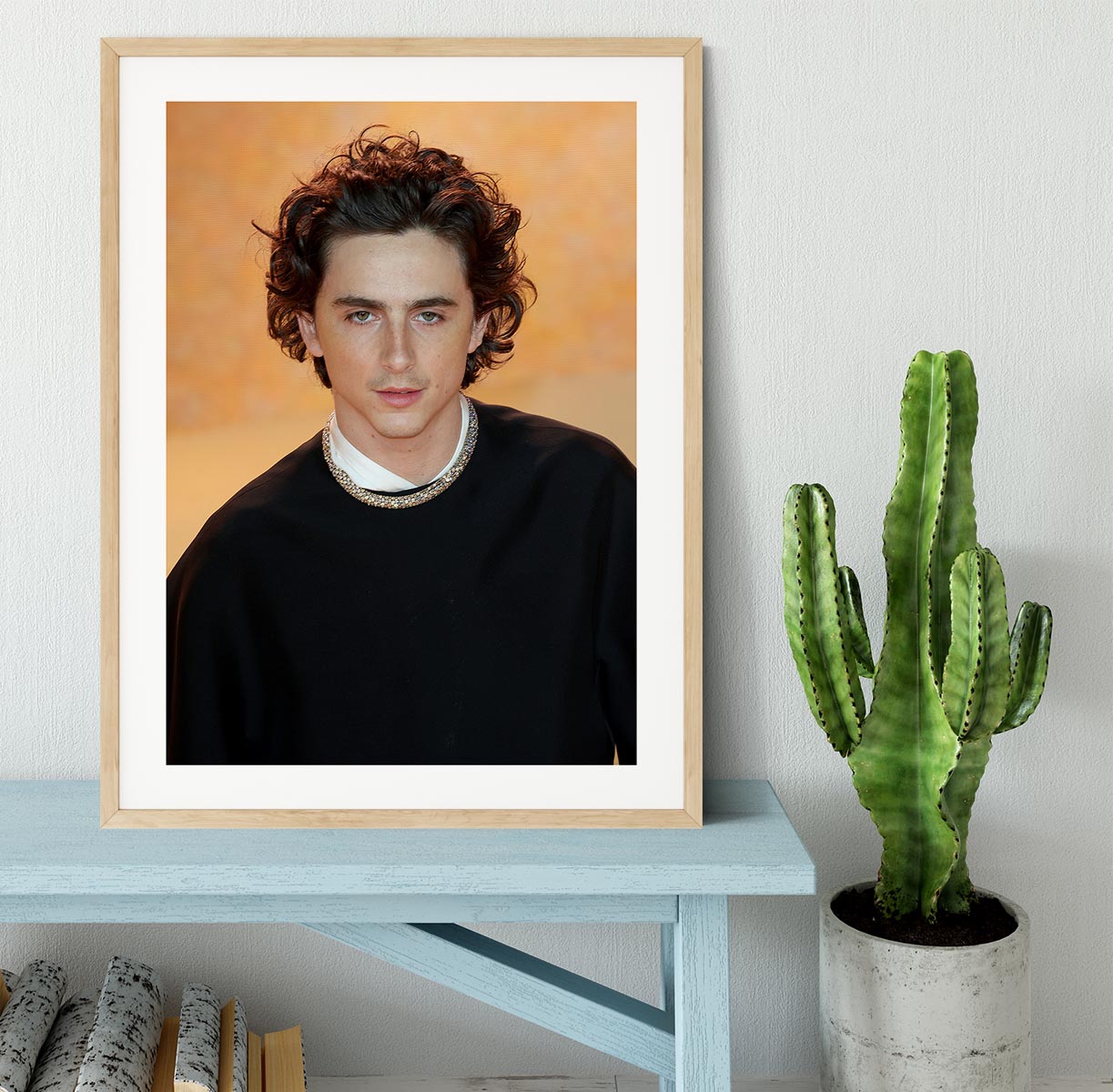 Timothee Chalamet at the premiere of Dune part two Framed Print - Canvas Art Rocks - 3